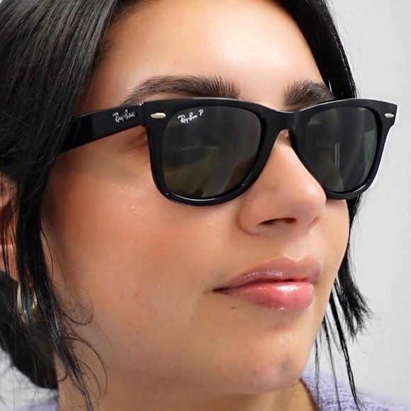 Ray-Ban Sunglasses RB2140 901 Original Wayfarer Black Frame 50-22-150 Unisex 325 - Picture 6 of 15